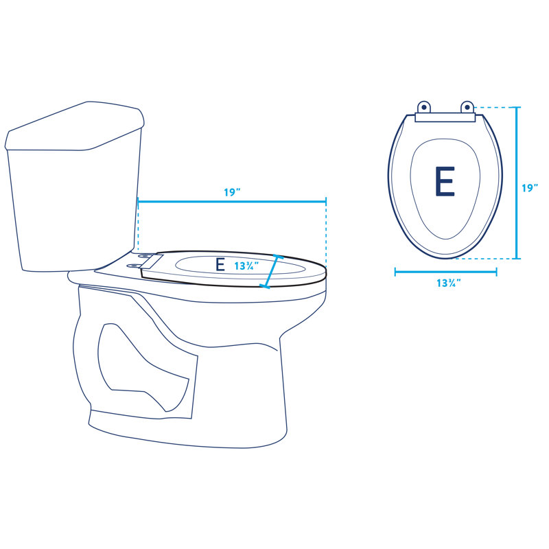 Croydex Elongated Soft Close Toilet Seat and Lid & Reviews Wayfair